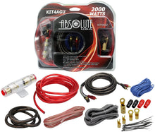 Load image into Gallery viewer, Absolute KIT4AGU PRO Marine Car RV Complete Amplifier Installation Amp Kit
