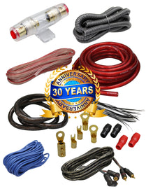 Patron 3500W Car Audio Blue 4 Gauge Pro AMP / Amplifier Power Wiring Kit ANL