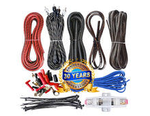 Load image into Gallery viewer, Complete 2000W 4 Gauge Car Amplifier Installation Wiring Kit Amp 4 Ga Blue