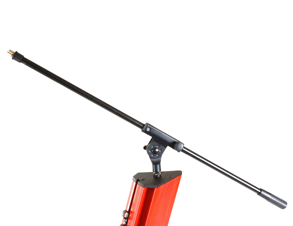 MR DJ KSPRO1500R PRO 2-Tier Red Column Keyboard Stand W Mic Boom Arm + Case