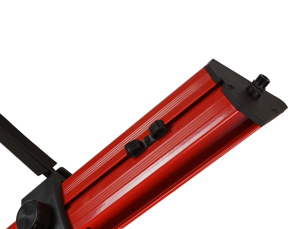 MR DJ KSPRO1500R PRO 2-Tier Red Column Keyboard Stand W Mic Boom Arm + Case