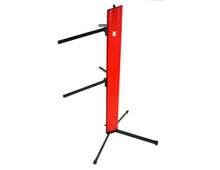 Load image into Gallery viewer, MR DJ KSPRO1500R PRO 2-Tier Red Column Keyboard Stand W Mic Boom Arm + Case