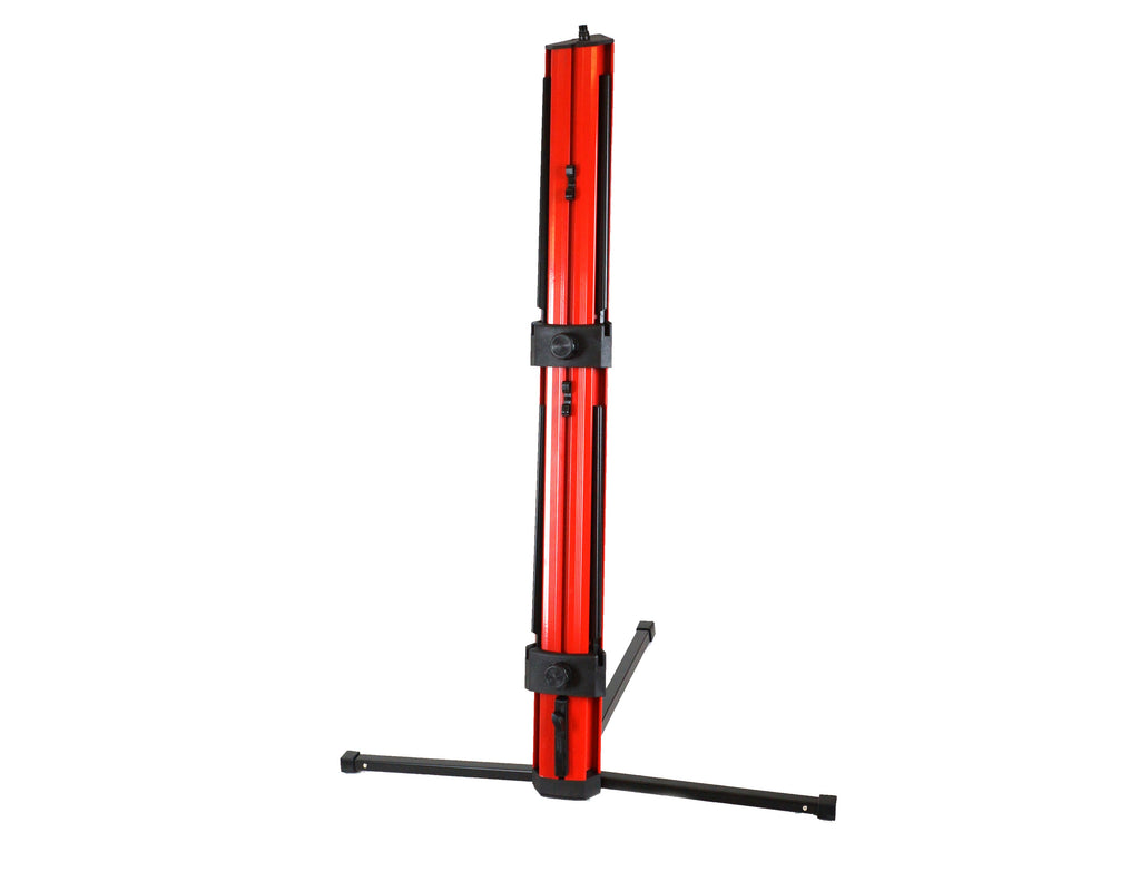 MR DJ KSPRO1500R PRO 2-Tier Red Column Keyboard Stand W Mic Boom Arm + Case
