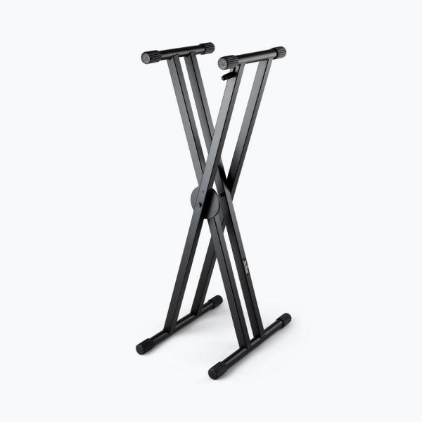 On-Stage KS7291 ERGO-LOK Double-X Keyboard Stand with Welded Construction