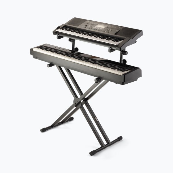 On-Stage KS7292 Double-X ERGO-LOK Keyboard Stand with Second Tier