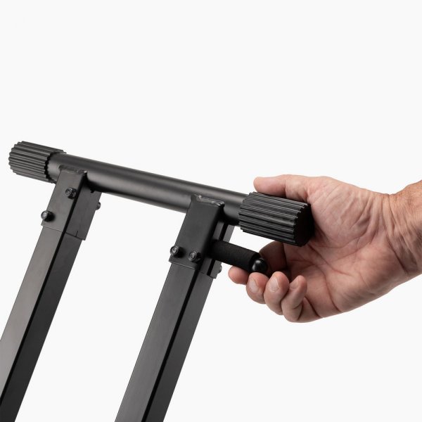 On-Stage KS8291XX ERGO-LOK Double-X Keyboard Stand with Lok-Tight Construction