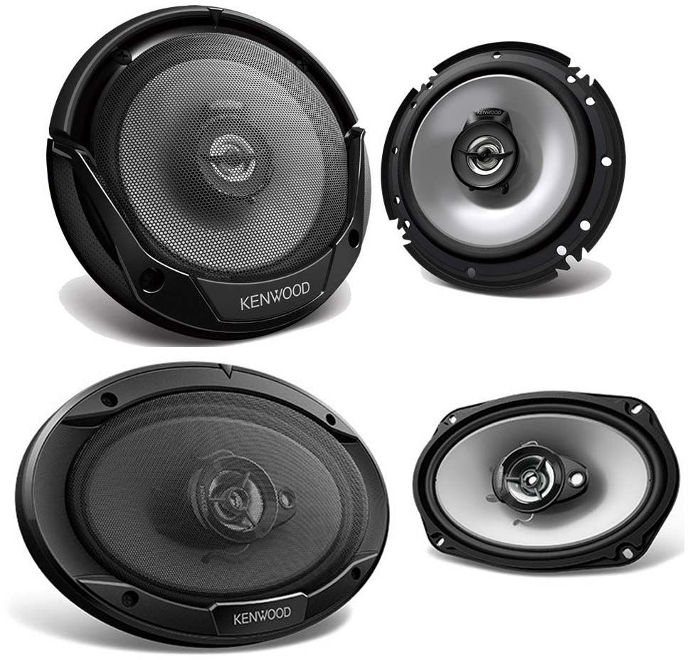 Kenwood 6.5" 300W 2-Way With 6.9" 400W 3-Way Coaxial Car Speakers Packages