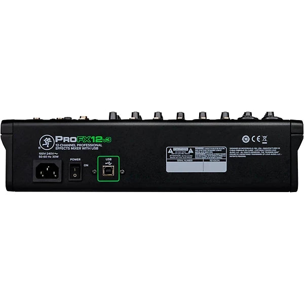 Mackie ProFX12v3 12-channel Mixer with USB and Effects