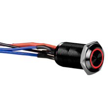 Load image into Gallery viewer, Install Bay LB12R-2 Black 12MM Round Illuminated Latching Switch Red Qty 2