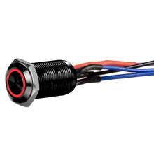 Load image into Gallery viewer, Install Bay LB12R-2 Black 12MM Round Illuminated Latching Switch Red Qty 2