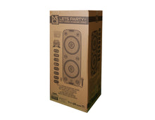 Load image into Gallery viewer, MR DJ LETS PARTY+ Dual 12" 4000W Battery Powered Bluetooth Speaker Microphone Party Speaker