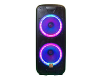 Load image into Gallery viewer, MR DJ LETS PARTY+ Dual 12" 4000W Battery Powered Bluetooth Speaker Microphone Party Speaker
