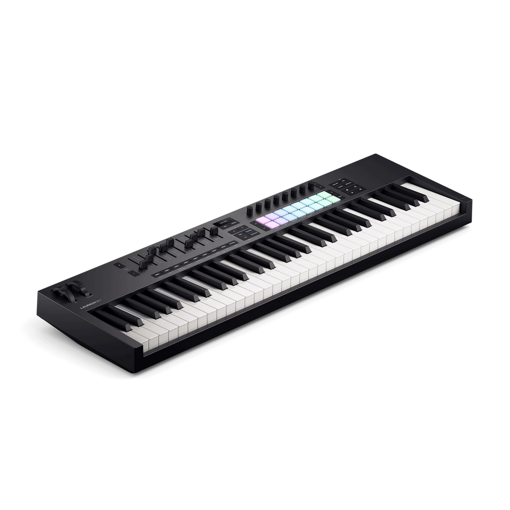 Novation LAUNCHKEY-61-MK4 Keyboard Controller With Focusrite 2i2 USB Audio Interface