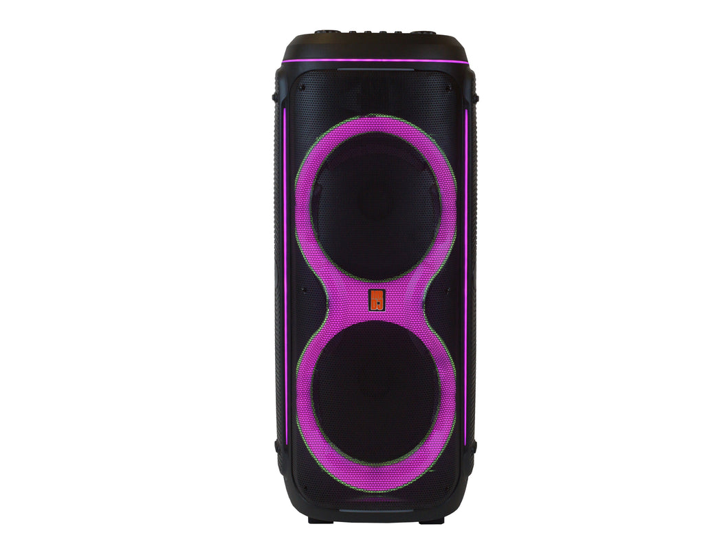 MR DJ LOS ANGELES Dual 15” Powered Bluetooth Rechargeable DJ PA Speaker Speaker 6000W Active PA System