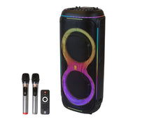 Load image into Gallery viewer, MR DJ LOS ANGELES Dual 15” Powered Bluetooth Rechargeable DJ PA Speaker Speaker 6000W Active PA System