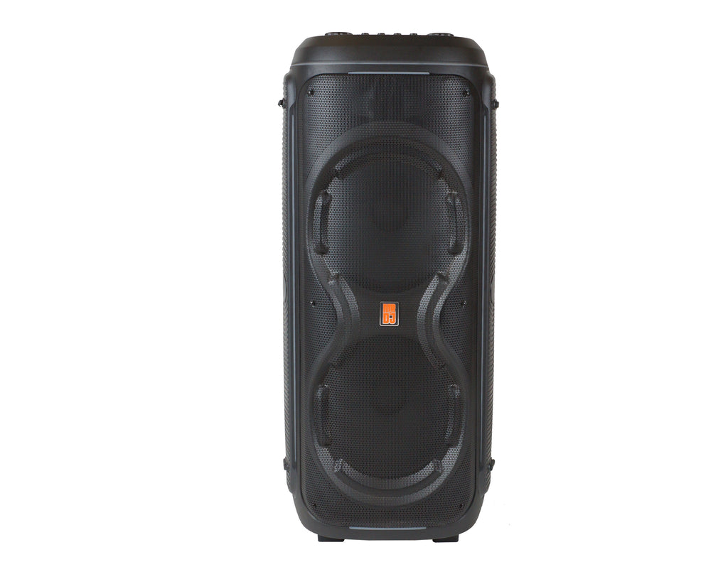 MR DJ LOS ANGELES Dual 15” Powered Bluetooth Rechargeable DJ PA Speaker Speaker 6000W Active PA System