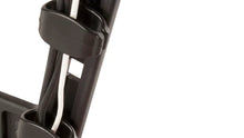 Load image into Gallery viewer, Ultimate Support LPT-1000QR Hyper Series Desktop and 5/8” Thread Mountable Laptop/DJ Stand with Angle-adjustable Telescoping Support Arms, Height-adjustable Second Tier, and QuickRelease™ Center Post
