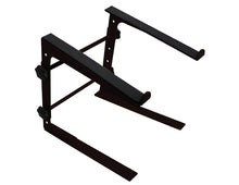 Load image into Gallery viewer, MR DJ LTS109BK Laptop Computer Stand Black Mobile Disc Jockey PC Table Rack Mount Clamp Bracket