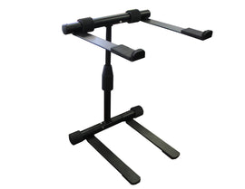 MR DJ LTS200 Laptop Computer Stand Black Mobile Disc Jockey PC Table