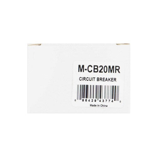 Install Bay M-CB20MR 20A Mini Circuit Breaker Manual Reset