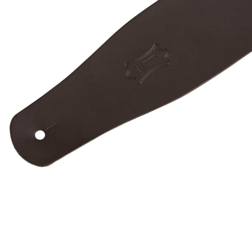 Levy's Leathers M26-DBR Chrome-Tan Leather Guitar Strap - Dark Brown