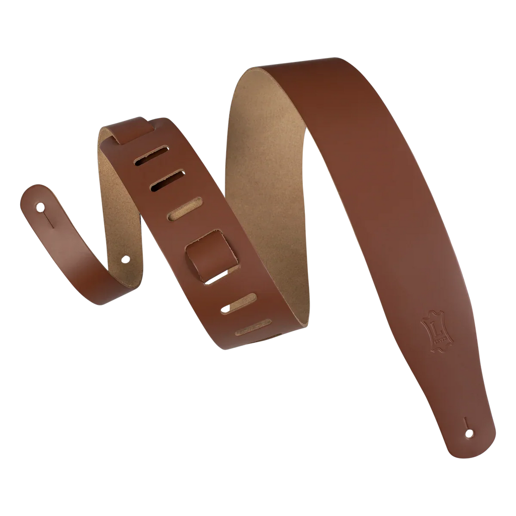 Levy's Leathers M26-WAL Chrome-Tan Leather Guitar Strap - Walnut