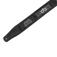 Load image into Gallery viewer, Levy's Leathers M26CAL-003 Leather Skull Print Design Guitar Strap