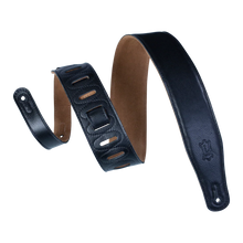Load image into Gallery viewer, Levy's Leathers M26GF-BLK Garment Leather Guitar Strap - Black