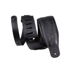 Load image into Gallery viewer, Levy's Leathers M26GP-BLK-BLK Garment Leather Guitar Strap - Black Backing