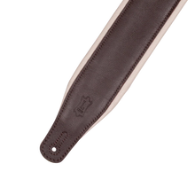 Load image into Gallery viewer, Levy's Leathers M26GP-DBR-CRM Garment Leather Guitar Strap - Dark Brown