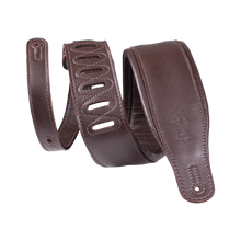 Load image into Gallery viewer, Levy's Leathers M26GP-DBR-DBR Garment Leather Guitar Strap - Dark Brown