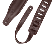 Load image into Gallery viewer, Levy's Leathers M26GP-DBR-DBR Garment Leather Guitar Strap - Dark Brown