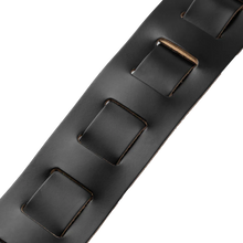 Load image into Gallery viewer, Levy's Leathers M26PD-BLK-XL 3" Wide Amped Leather Series Guitar Strap - Black