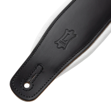 Load image into Gallery viewer, Levy's Leathers M26PD-BLK_WHT Top Grain Leather Guitar Straps - Black and White Tuxedo