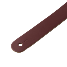 Load image into Gallery viewer, Levy's Leathers M26PD-BRG-BRG 3" Wide Amped Leather Series Guitar Strap - Burgundy