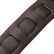 Load image into Gallery viewer, Levy's Leathers M26PD-DBR_DBR 3" Wide Amped Leather Series Guitar Strap - Dark Brown