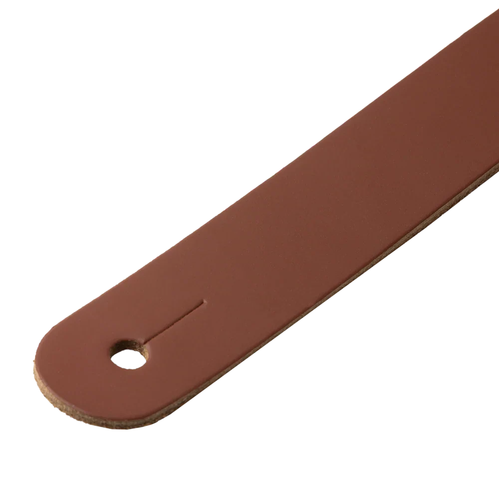 Levy's Leathers M26PD-WAL-BRN 3" Wide Top Grain Leather Guitar Straps - Black and White Tuxedo