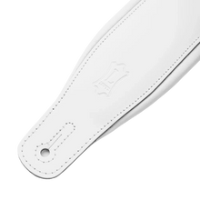 Load image into Gallery viewer, Levy's Leathers M26PD-WHT_WHT Top Grain Leather Guitar Strap - White