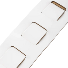 Load image into Gallery viewer, Levy's Leathers M26PD-WHT_WHT Top Grain Leather Guitar Strap - White