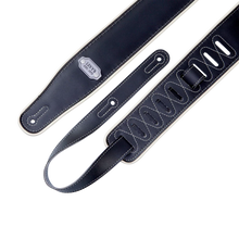 Load image into Gallery viewer, Levy's Leathers M26VCP-BLK_GRY 2.75" Vinyl Guitar Strap - Black, Grey, and Cream