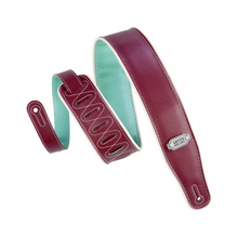 Load image into Gallery viewer, Levy's Leathers M26VCP-BRG_SEA Reversible Vinyl Guitar Strap - Burgundy Seafoam