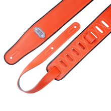 Load image into Gallery viewer, Levy's Leathers M26VCP-ORG_TEL Reversible Vinyl Guitar Strap - Orange Teal