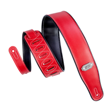 Load image into Gallery viewer, Levy's Leathers M26VP-RED_BLK Reversible Vinyl Guitar Strap - Red Black
