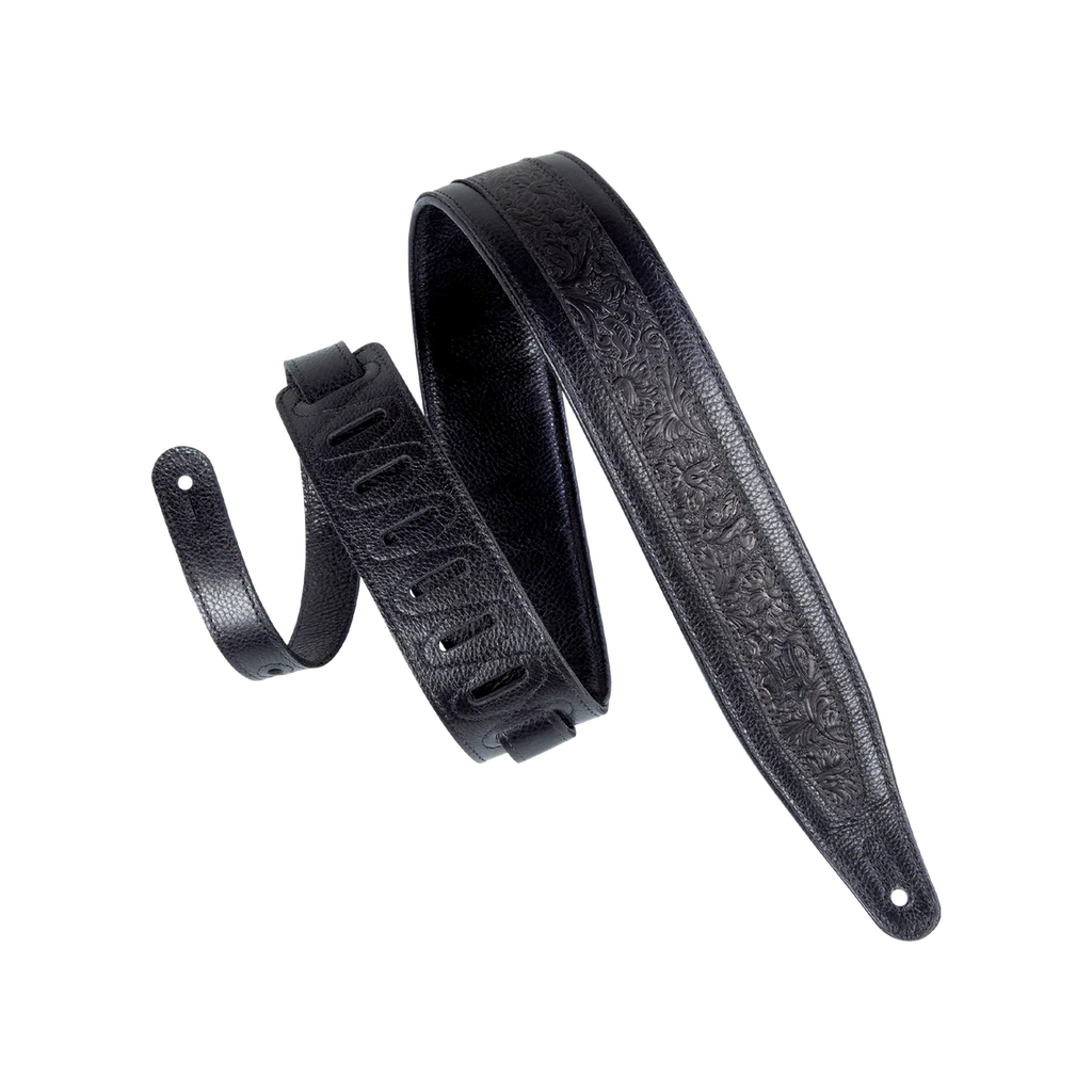 Levy's Leathers M317FG-BLK Florentine Series Leather Guitar Strap - Black