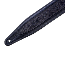 Load image into Gallery viewer, Levy's Leathers M317FG-BLK Florentine Series Leather Guitar Strap - Black
