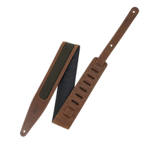 Load image into Gallery viewer, Levy's Leathers M317TRI-BRN-GRN Guitar Strap - Brown, Green