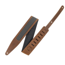 Load image into Gallery viewer, Levy's Leathers M317TRI-BRN-GRY Guitar Strap - Brown, Grey