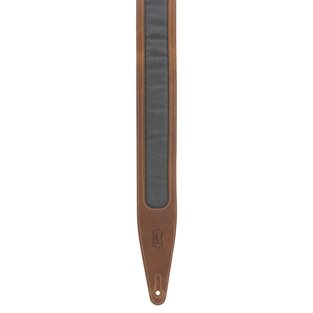 Levy's Leathers M317TRI-BRN-GRY Guitar Strap - Brown, Grey