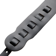 Load image into Gallery viewer, Levy's Leathers M4-BLK Genuine Leather Bass Guitar Strap - Black