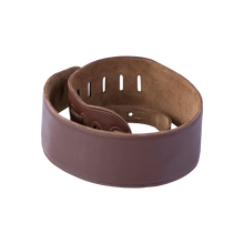 Load image into Gallery viewer, Levy's Leathers M4GF-BRN Genuine Garment Leather Bass Guitar Strap - Brown